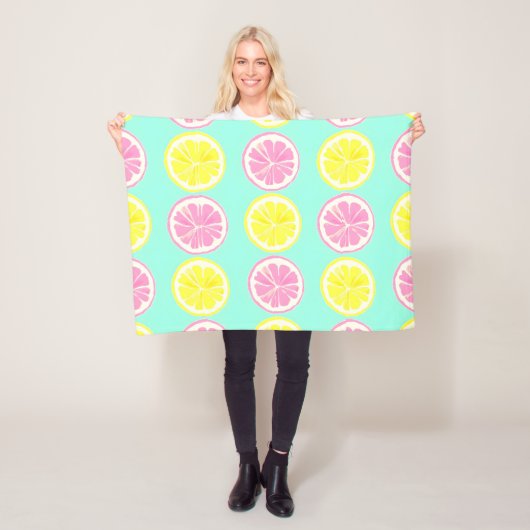 Citrus Symphony Fleece Deken (In situ)