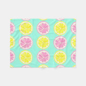 Citrus Symphony Fleece Deken (Voorkant (Horizontaal))