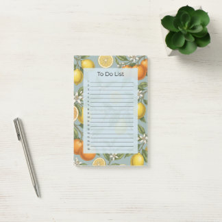 Citrus Takenlijst Waterverf Botanische Notitieblok Post-it® Notes