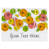 Citrus Texte sac cadeau grand (Dos)
