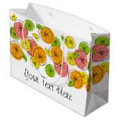 Citrus Texte sac cadeau grand (Dos Angle)