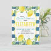 Citrus Threadal Shower-uitnodiging Kaart (Staand voorkant)