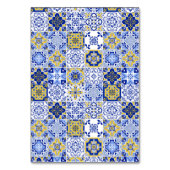 Citrus & Tile Mediterranean Wedding Celebration Kaart (Achterkant)