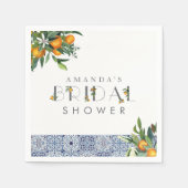 Citrus Trouwfeest aangepaste servetten (Voorkant)