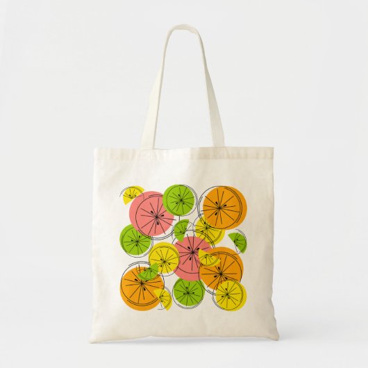 Citrus tweezijdige canvas tas (Voorkant)
