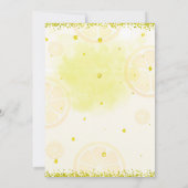Citrus verjaardag Lemon party Kaart (Achterkant)