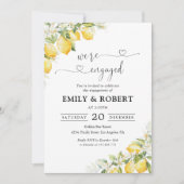 Citrus vert citron Nous sommes engagés Invitation (Devant)