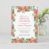 Citrus vert | Invitations de douche nuptiale (Debout devant)