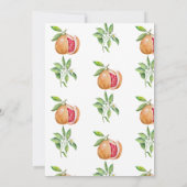 Citrus vert | Invitations de douche nuptiale (Dos)