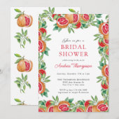 Citrus vert | Invitations de douche nuptiale (Devant / Derrière)