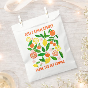 Citrus-viering aangepaste BRUIDSBAD Feest Dankjewe Bedankzakje