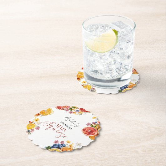 Citrus Vrijgezellenfeest Kartonnen Onderzetters (Insitu)