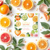 Citrus Vrucht Baby Borrel Servetjes