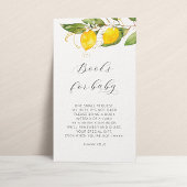 Citrus Waterverf Book Request Baby shower Informatiekaartje