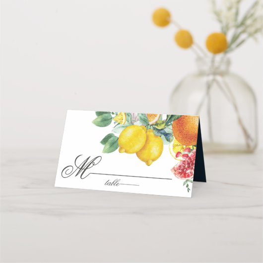 Citrus Waterverf Botanical Wedding (Voorkant)