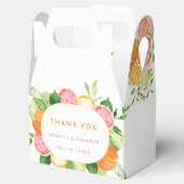 Citrus Waterverf bruiloft dank u Bedankdoosjes (Geopend)