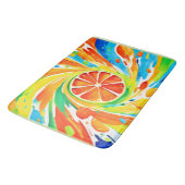 Citrus wervelende Splash Design Badmat (Gekanteld)