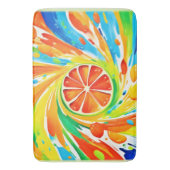 Citrus wervelende Splash Design Badmat (Voorkant Verticaal)