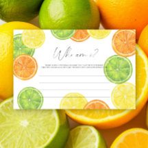 Citrus - Wie ben ik bruidsfeest spel