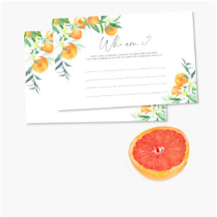 Citrus - Wie ben ik vrijgezellenfeest-spel Briefpapier