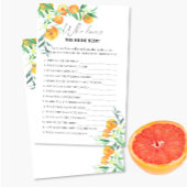 Citrus - Wie kent het beste bruidsspel