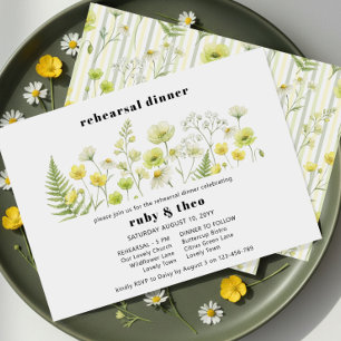 Citrus Wildflower Spookstreep Trouwrepetitie Kaart