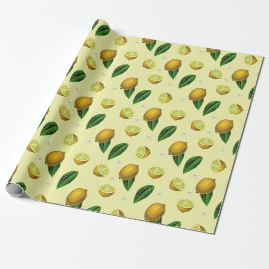 Citrus Wrapping Paper Cadeaupapier (Uitgerold)