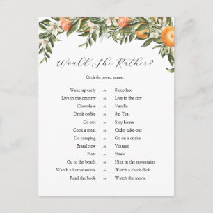 Citrus zou ze liever Vrijgezellenfeest spelen Briefkaart