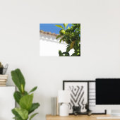Citrusboom met rijp fruit poster (Thuiskantoor)