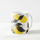 Citruscitroenen,  zomer naadloos. koffiemok (Voorkant rechts)