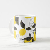 Citruscitroenen,  zomer naadloos. koffiemok (Voorkant links)