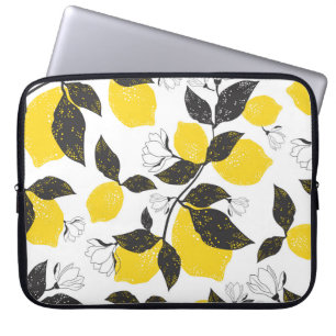 Citruscitroenen, zomer naadloos. laptop sleeve