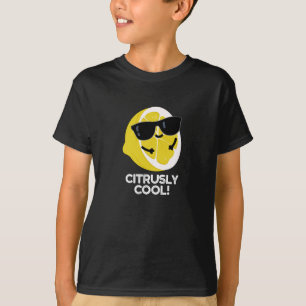 Citrusly Cool Grappige Citrus Pun Dark BG T-shirt
