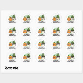 Citrusly Fern Real Funny Citrus Plant Pun Ronde Sticker (Vel)