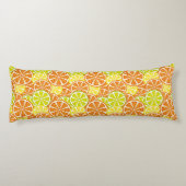 Citruspatroon Lichaamskussen (Achterkant)