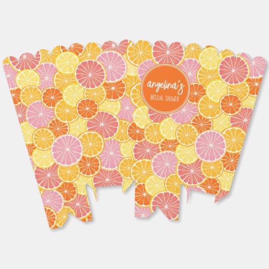 Citrusschijfjes vonden haar belangrijkste knijp Vr Bedankdoosjes (Ongevouwen)