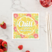 Citrusschijfjes voor de zomer servet (Insitu)