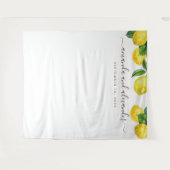 Citrustuinachtergrond. Lemon trouwachtergrond Wandkleed (Voorkant (horizontaal))