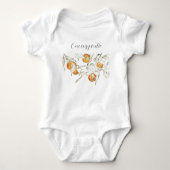 Citrusvruchten clementine cutie romper (Voorkant)