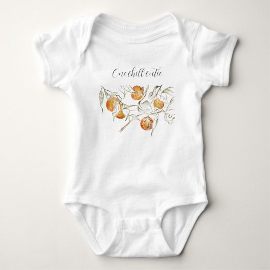Citrusvruchten clementine cutie romper (Voorkant)