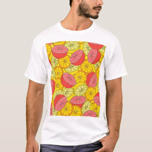 Citrusvruchten helder naadloos patroon t-shirt