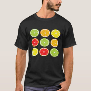 Citrusvruchten Limes Sinaasappels Foodies T Shirt