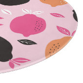 Citrusvruchten, textielpatroon. snijplank (Hoek)