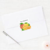 Citrusvruchten Vierkante Sticker (Envelop)