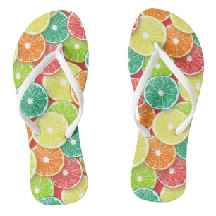 Citrusvruchtenmoten pop art. 2 teenslippers