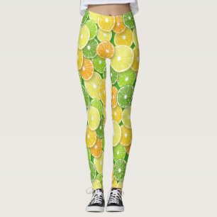 Citrusvruchtenmoten pop art. 3 leggings