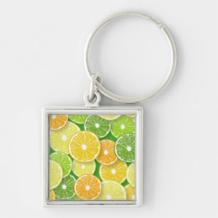 Citrusvruchtenmoten pop art. 3 sleutelhanger