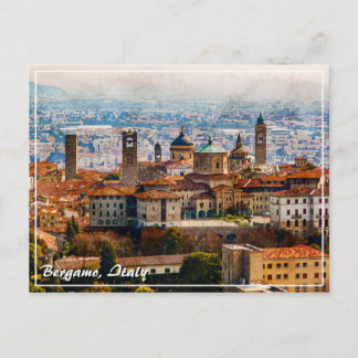 Citta Alta in Bergamo, Italië Briefkaart