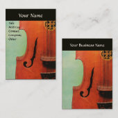 CITTERN / CLASSIC MUSIC Green Brown Black Visitekaartje (Voorkant / Achterkant)