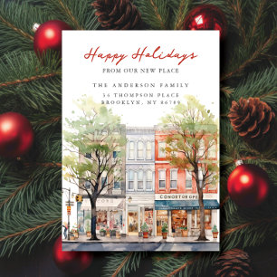 City Charm Kerstmis Nieuw adres Aankondiging